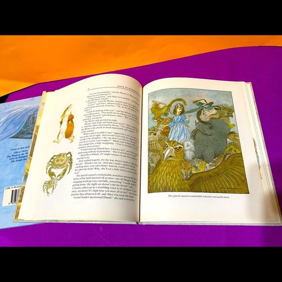 ALICE IN WONDERLAND & PETER PAN HARDCOVER CLASSIC BOOKS NWT BRIMAX 108p. - Picture 13 of 15